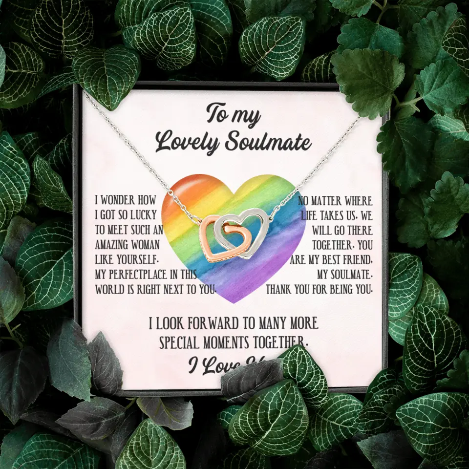 To My Lovely Soulmate I Love You Personalized Necklace