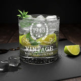 Limited Edition Vintage Aged To Perfection - Personalized Bar Glass - Birthday Gifts | 306IHPNPMU728