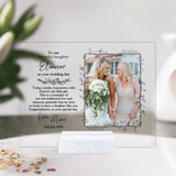 To Our Beautiful Daughter On Wedding Day - Acrylic Plaque - Gift For Daughter On Wedding Day | 306IHPBNAP766
