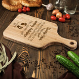 Thank You For Showering Sweet - Wood Cutting Board With Handle - Gift For Baby Showering | 306IHPBNWB763