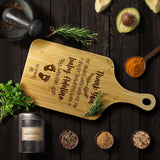 Thank You For Showering Sweet - Wood Cutting Board With Handle - Gift For Baby Showering | 306IHPBNWB763