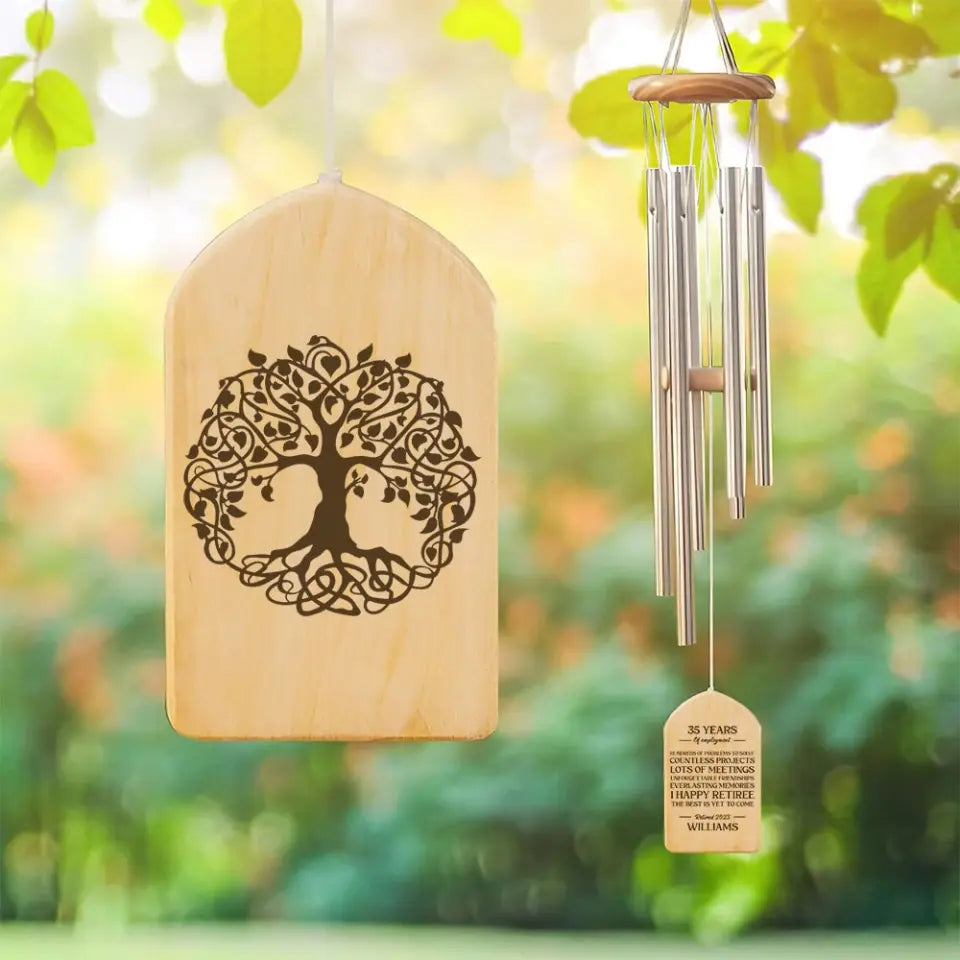 The Best Is Yet To Come Personalized Wind Chimes Retirement Gift