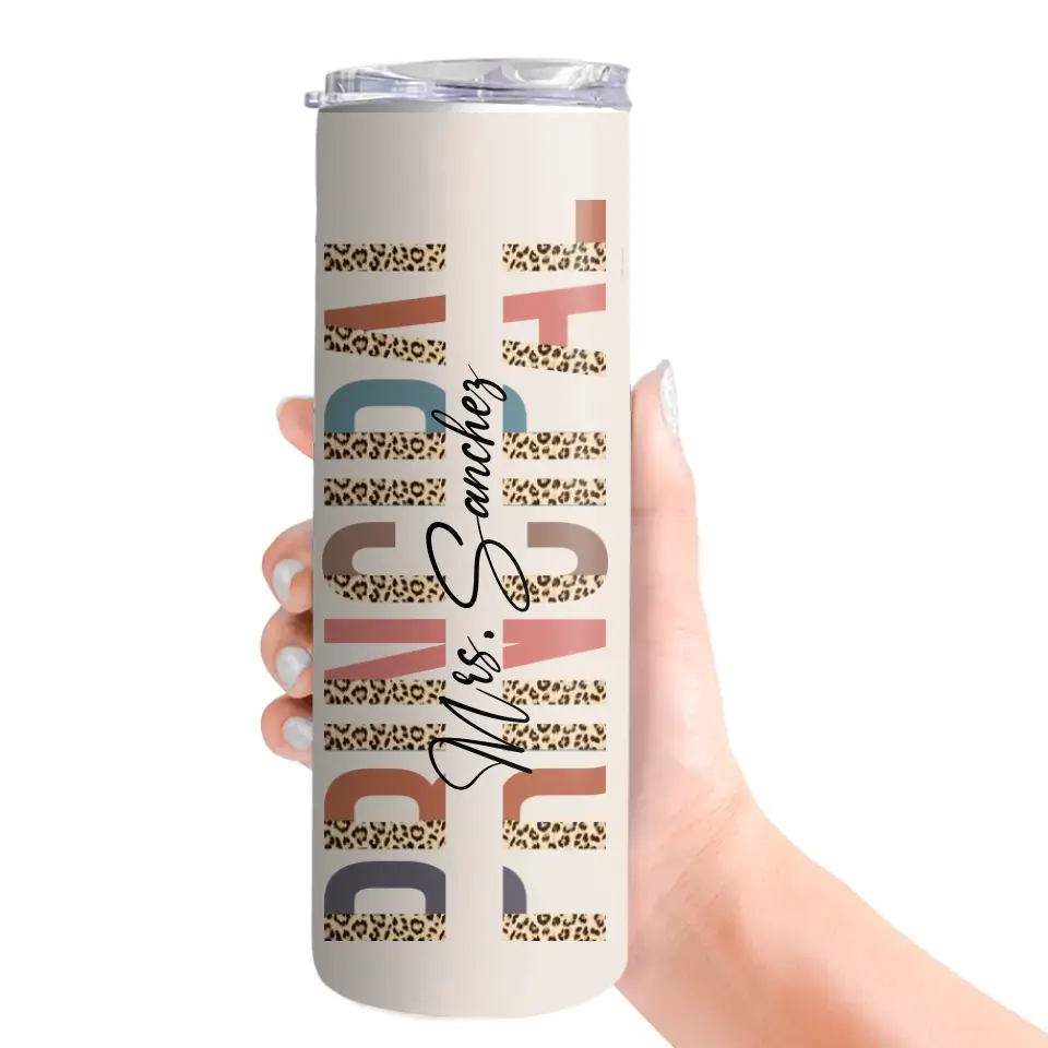 Principal Gift Custom Skinny Tumbler Appreciation Gift
