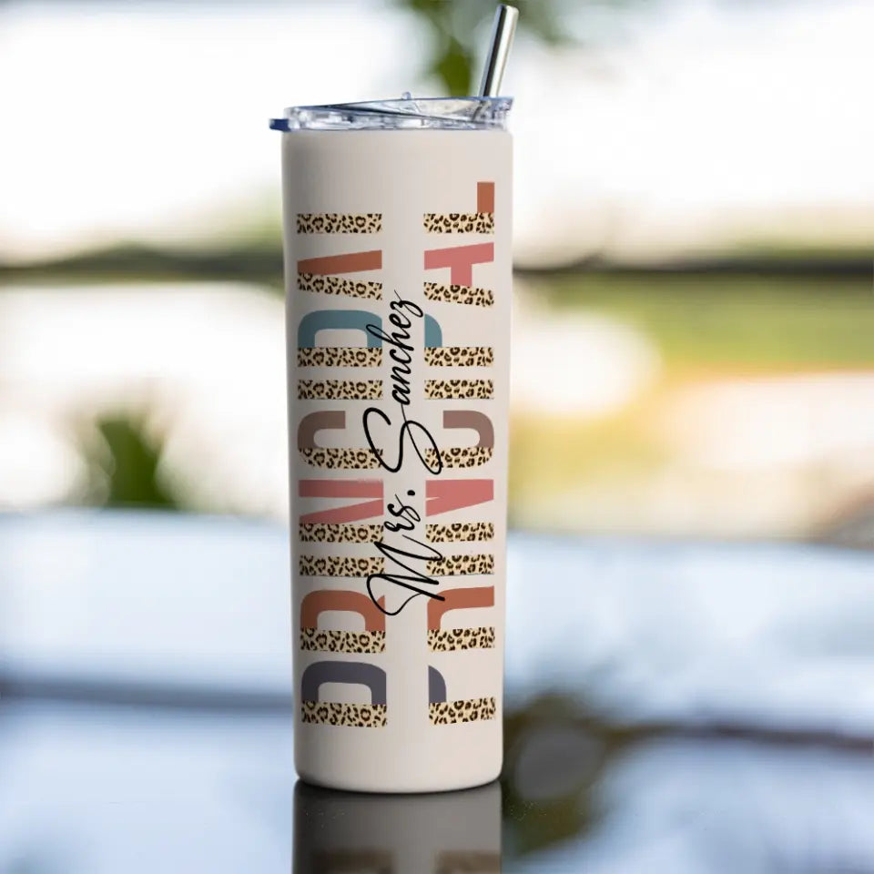 Principal Gift Custom Skinny Tumbler Appreciation Gift