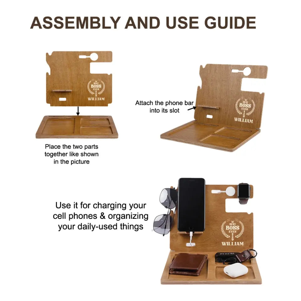 Best Boss Ever New Style Personalized Dock Station Gift For Boss