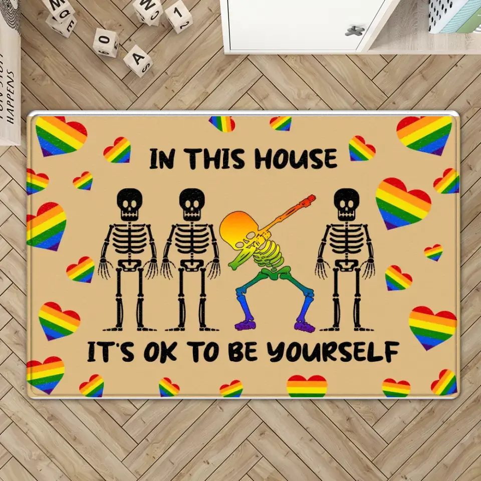 Everyone Is Welcome Here - 4 Styles Doormat - Gift For LGBT Community Awareness | 307IHPLNRR816
