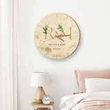 Choose Letters - Personalized Wall Clock - Gift For Anniversary Couple | 307IHPBNWC807