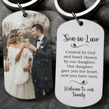 Son-in-law Hand Chosen By Daughter - Stainless Steel Keychain