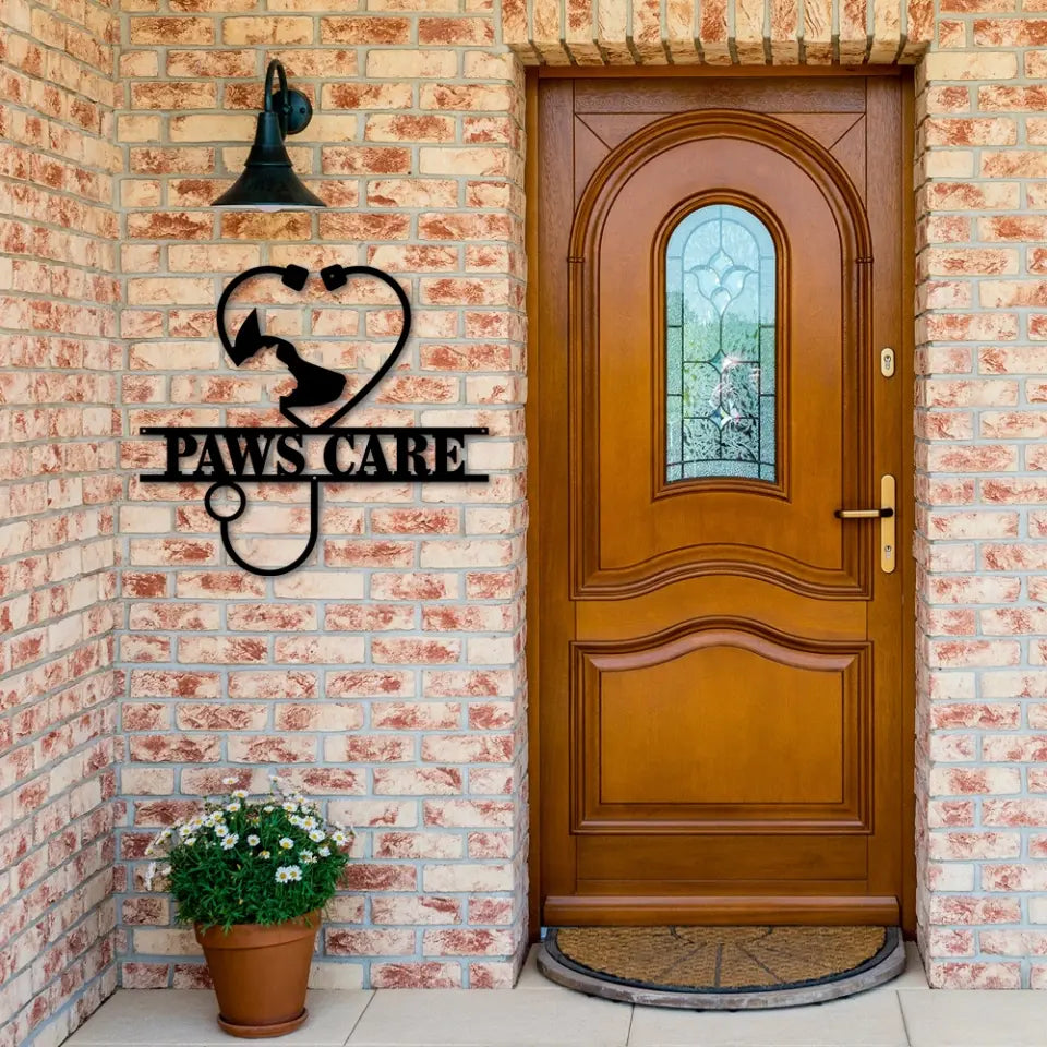 Vet Clinic Personalized Metal Sign Thank You Gift For Veterinarian