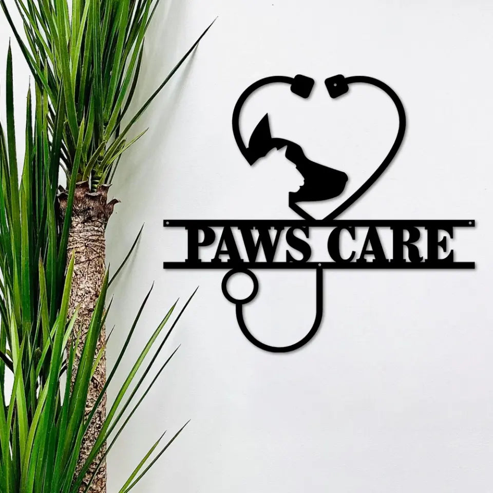 Vet Clinic Personalized Metal Sign Thank You Gift For Veterinarian