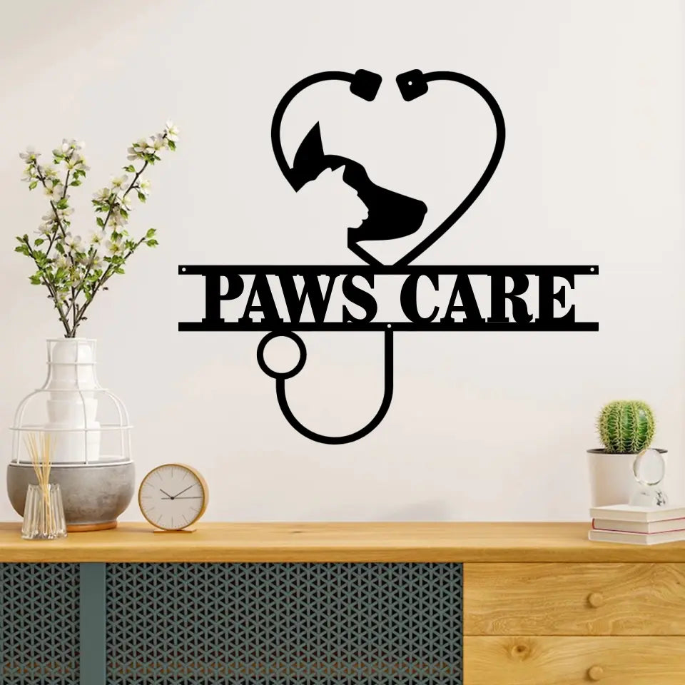 Vet Clinic Personalized Metal Sign Thank You Gift For Veterinarian