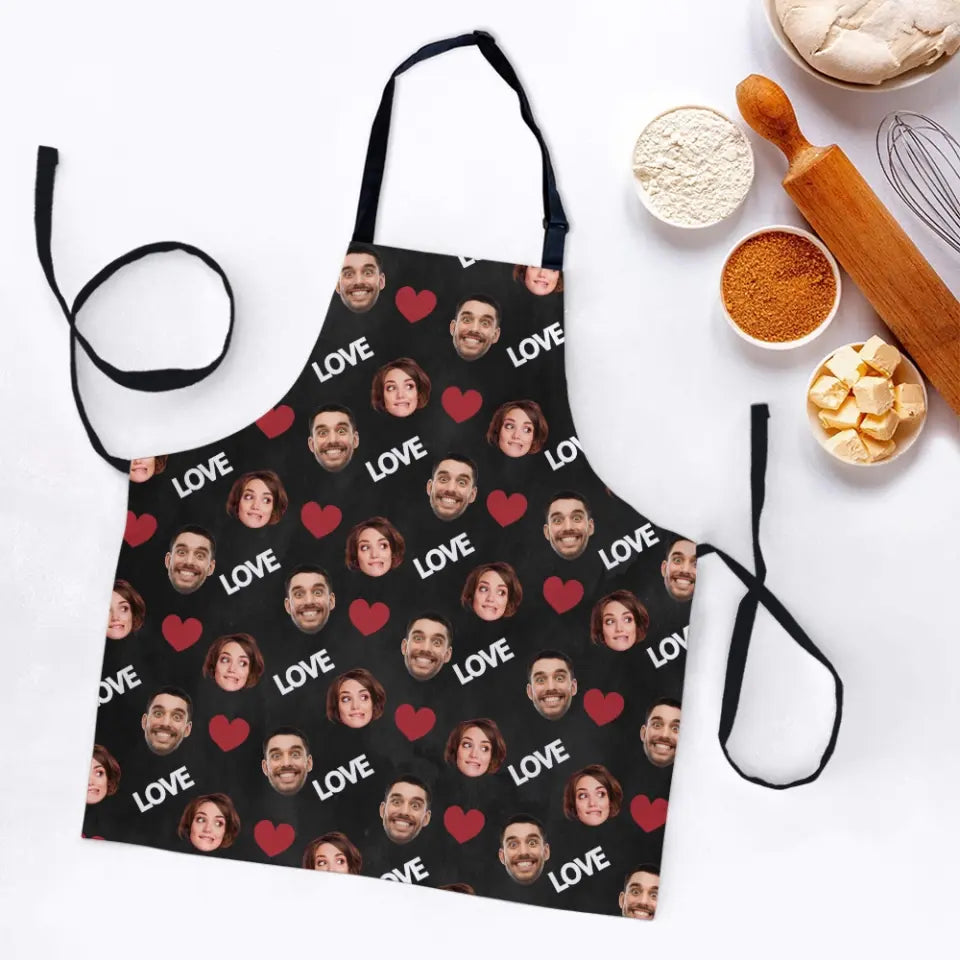 Custom Face And Background Personalized Apron