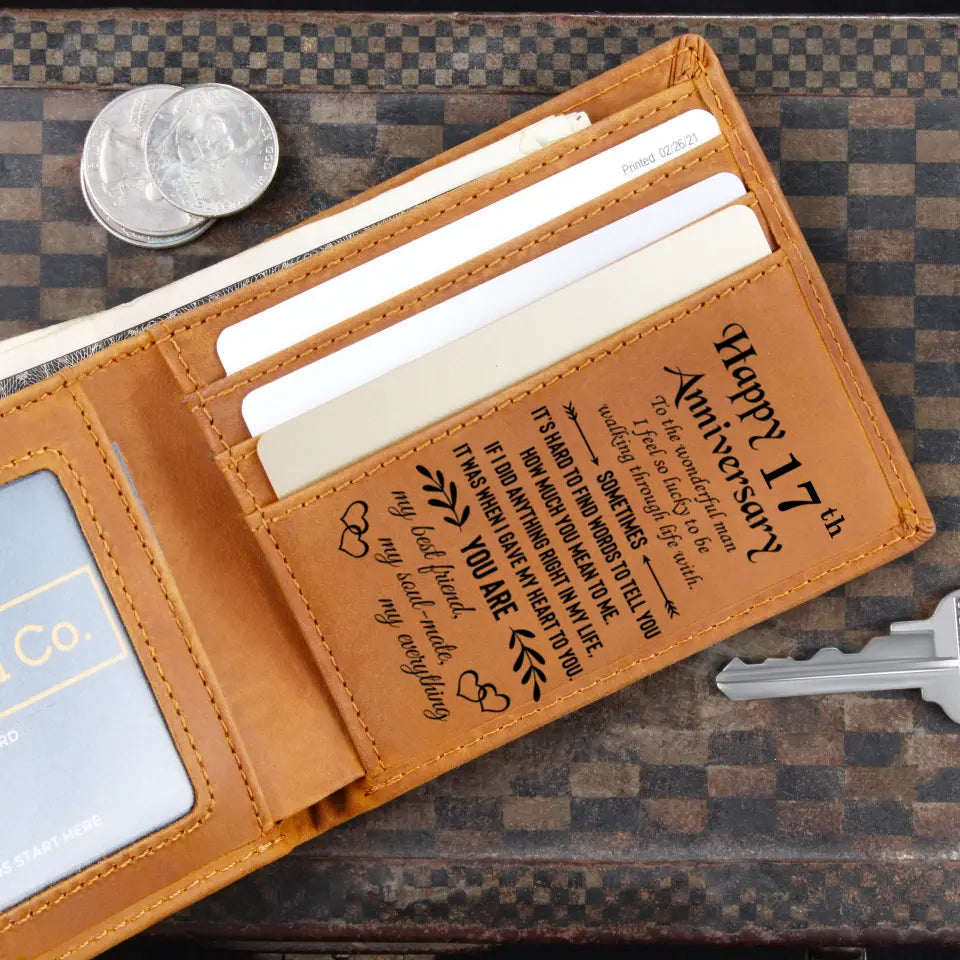 To The Wonderful Man - Personalized Engraved Wallet