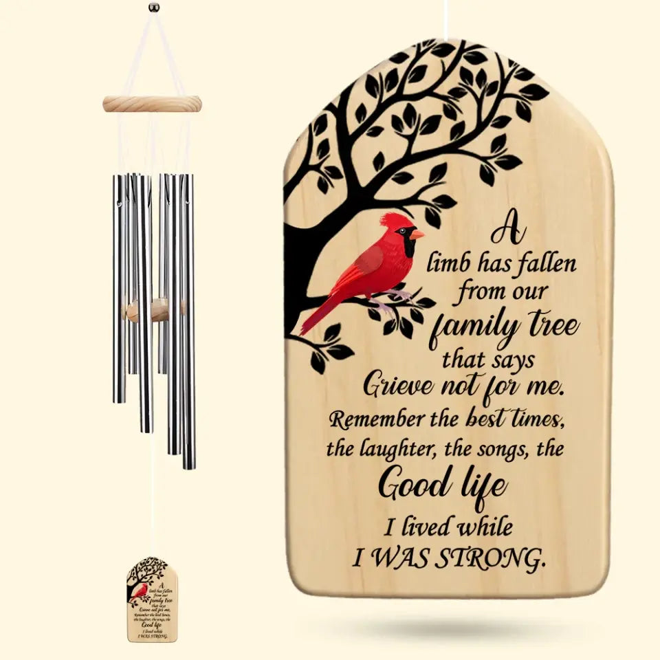 A Limb Has Fallen From Our Family Tree - Personalized Wind Chimes