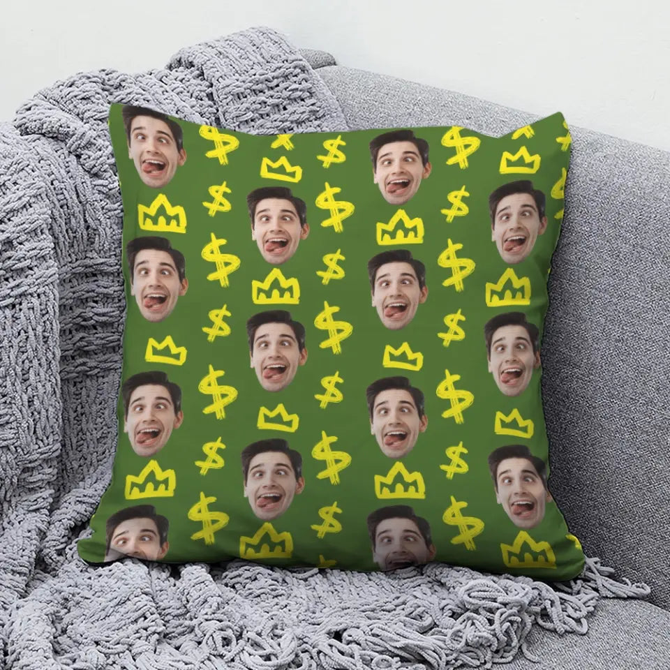 Custom Face - Square Linen Pillow - Gift For Friends | 307IHPBNPI886