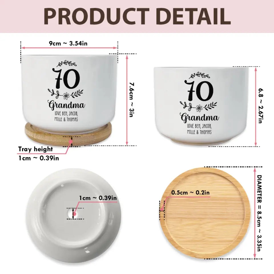 Personalized Ceramic Plant Pot | Ceramic Plant Pot | Loveable