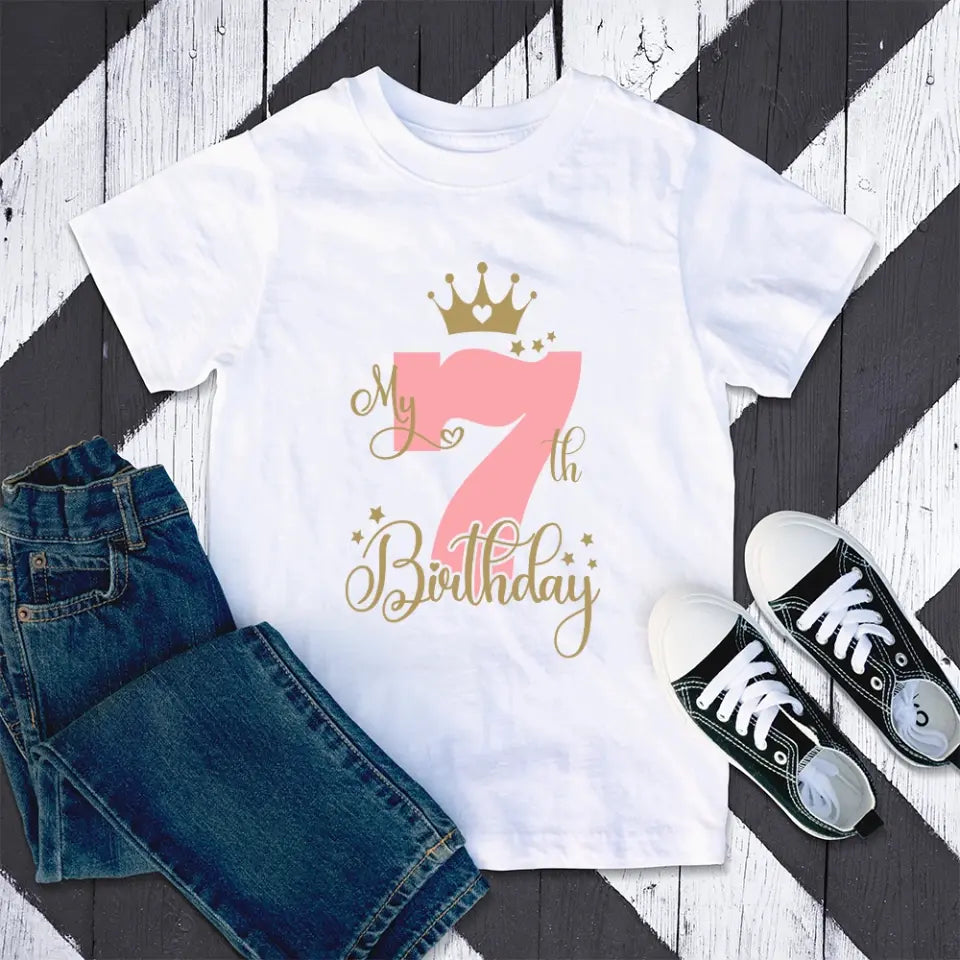 Happy Birthday - Personalized Standard Youth T-shirt - Birthday Gift For Kids Children