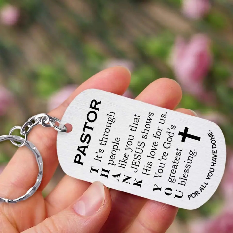 You're God's Greatest Blessings Personalized Stainless Steel Keychain
