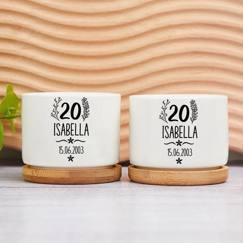 Personalized Ceramic Plant Pot | Ceramic Plant Pot | Loveable