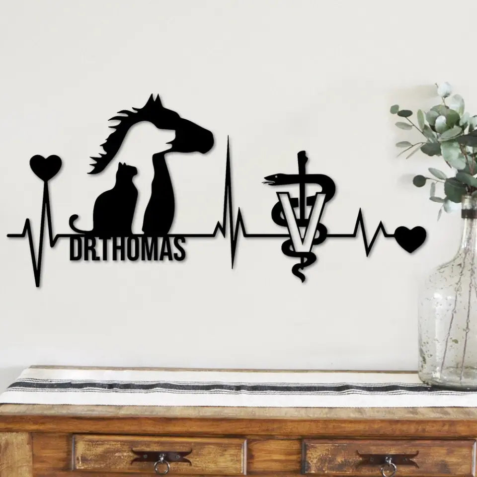 Veterinarians Animals Care - Personalized Metal Sign