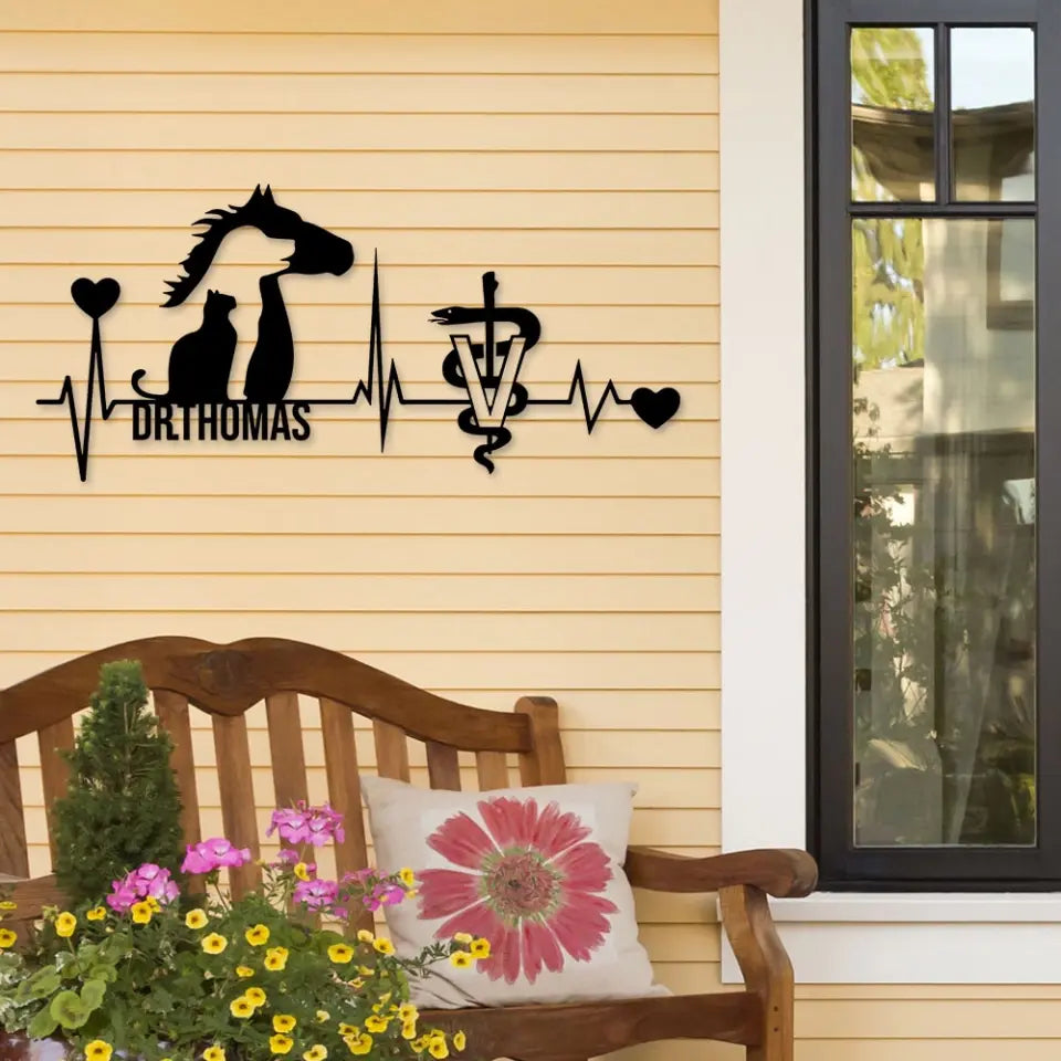 Veterinarians Animals Care - Personalized Metal Sign