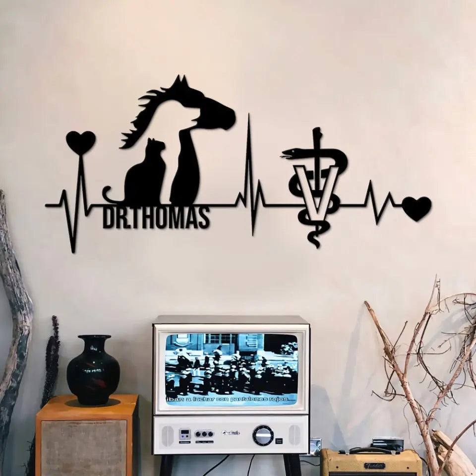 Veterinarians Animals Care - Personalized Metal Sign