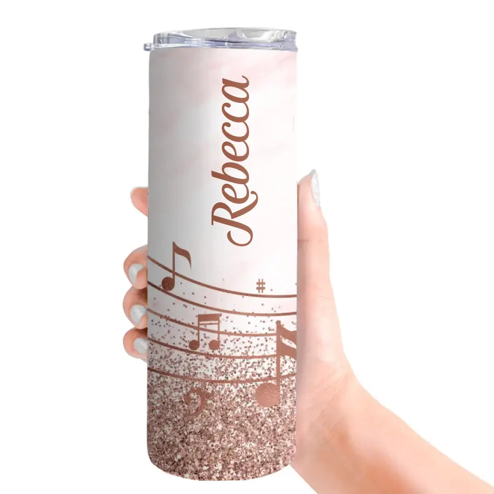 Musical Gift Personalized 20oz Skinny Tumbler