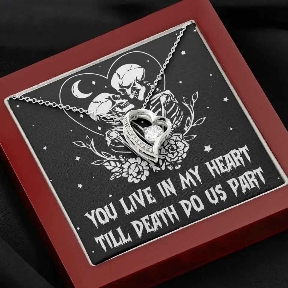 You Live In My Heart Till Death Do Us Apart - Multiple Choice Necklace