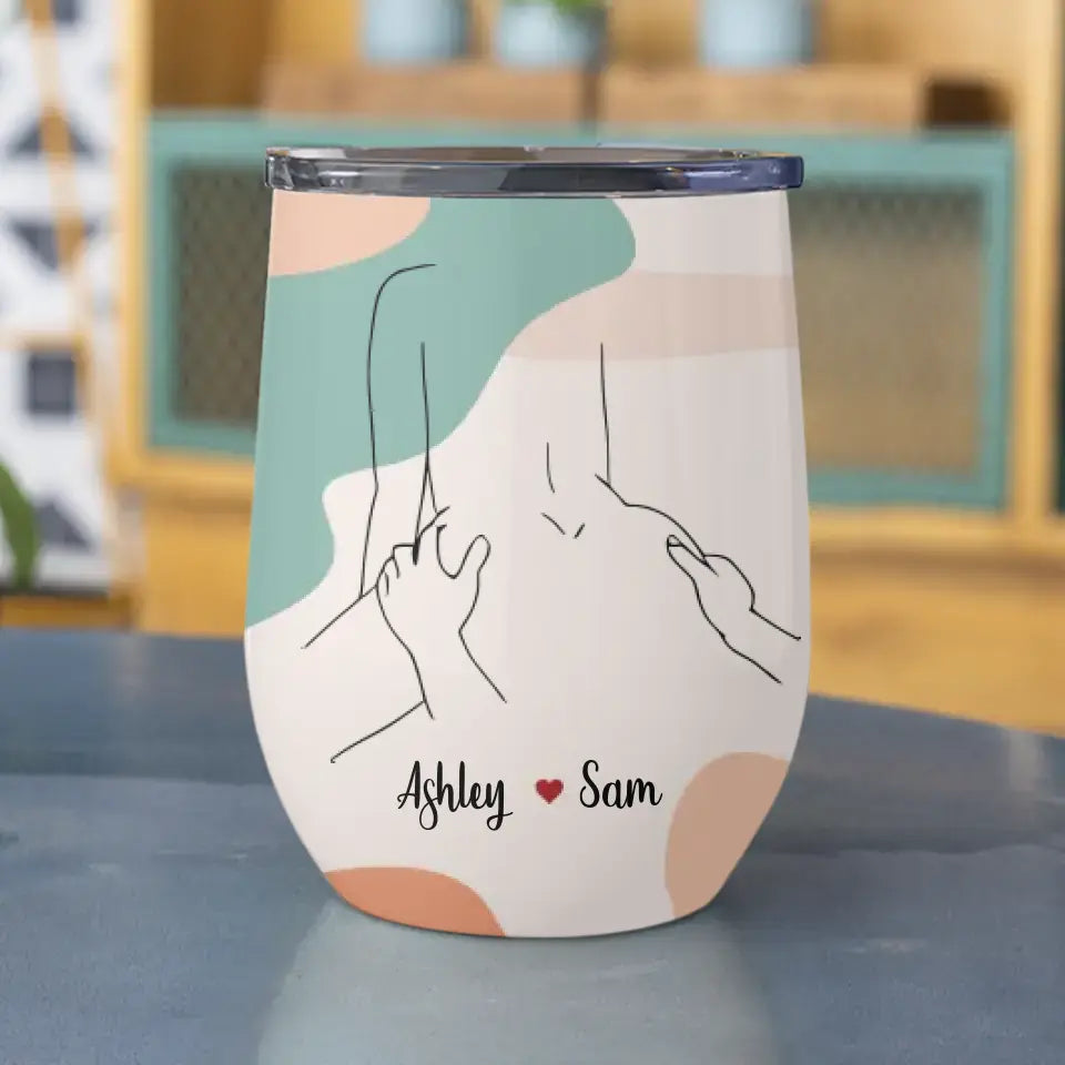 Love Me Always And Love Me All Ways Custom Wine Tumbler Gift For Couple