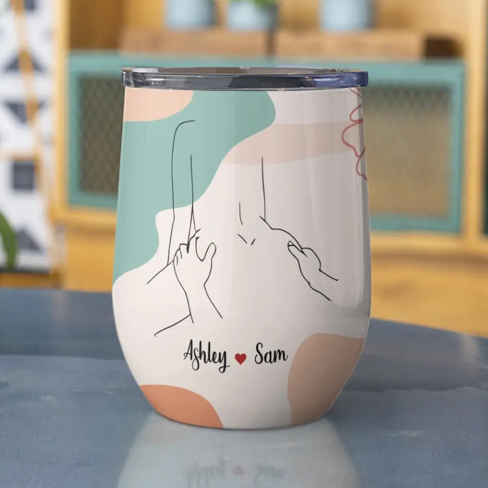 Love Me Always And Love Me All Ways Custom Wine Tumbler Gift For Couple