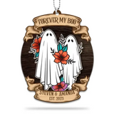 Couple Ghost Forever My Boo - Shape Ornament 2 Sides - Couple Gift For Halloween Christmas | 309IHPLNOR1005