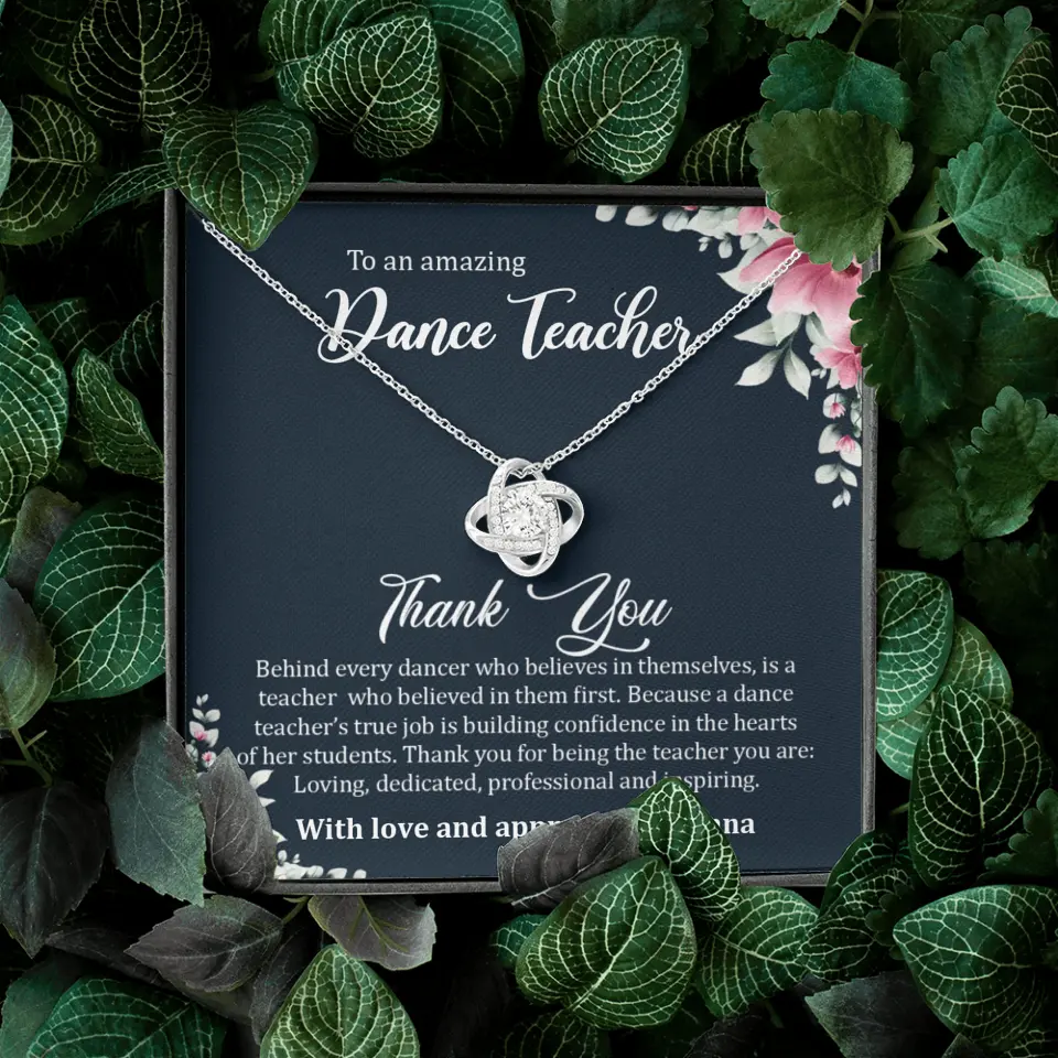 Behind Every Dancer Who Believes In Themselves Personalized Necklace