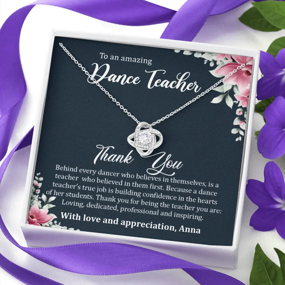 Behind Every Dancer Who Believes In Themselves Personalized Necklace