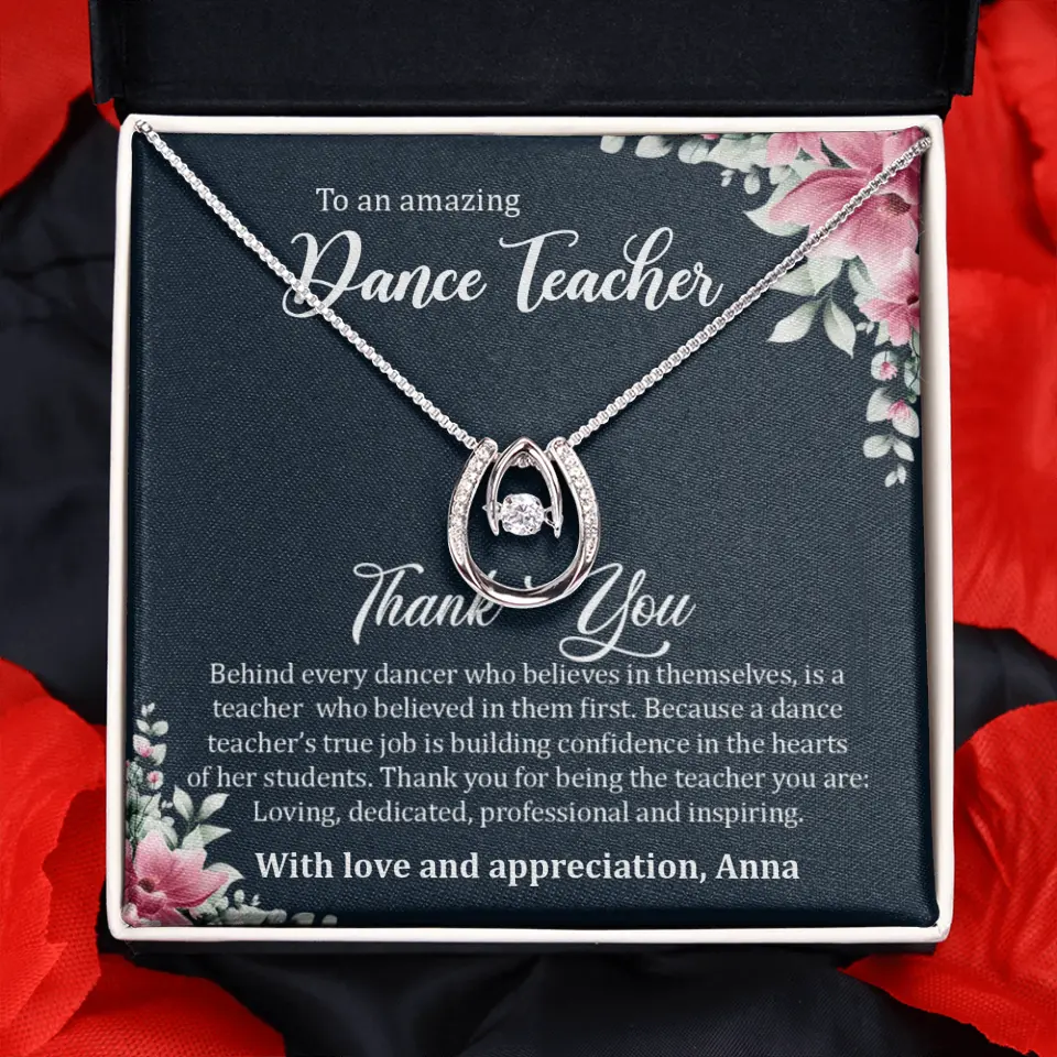 Behind Every Dancer Who Believes In Themselves Personalized Necklace