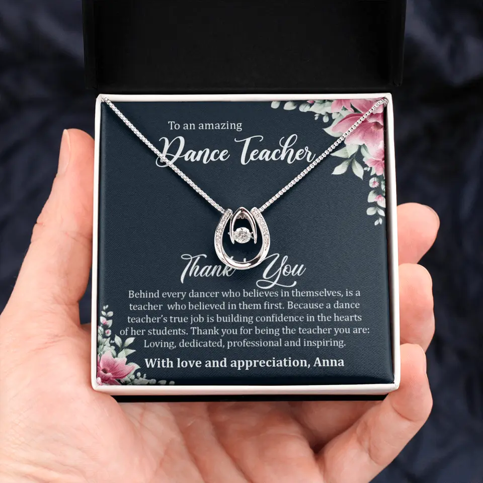 Behind Every Dancer Who Believes In Themselves Personalized Necklace