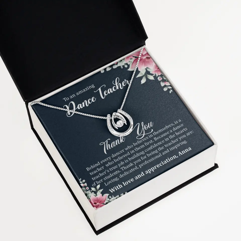 Behind Every Dancer Who Believes In Themselves Personalized Necklace