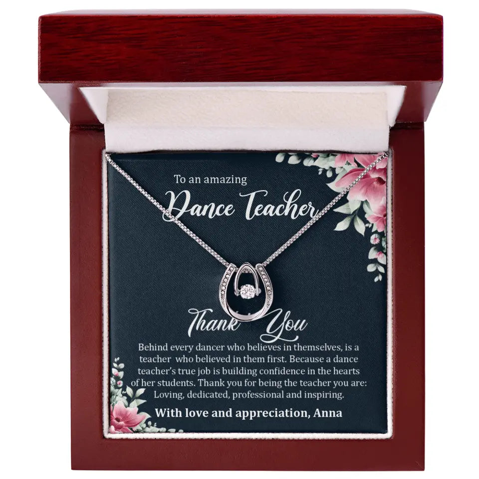 Behind Every Dancer Who Believes In Themselves Personalized Necklace