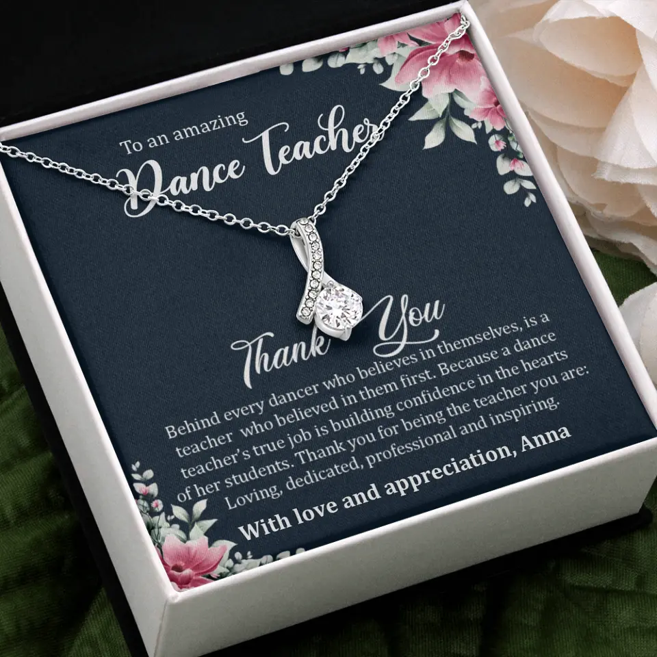 Behind Every Dancer Who Believes In Themselves Personalized Necklace