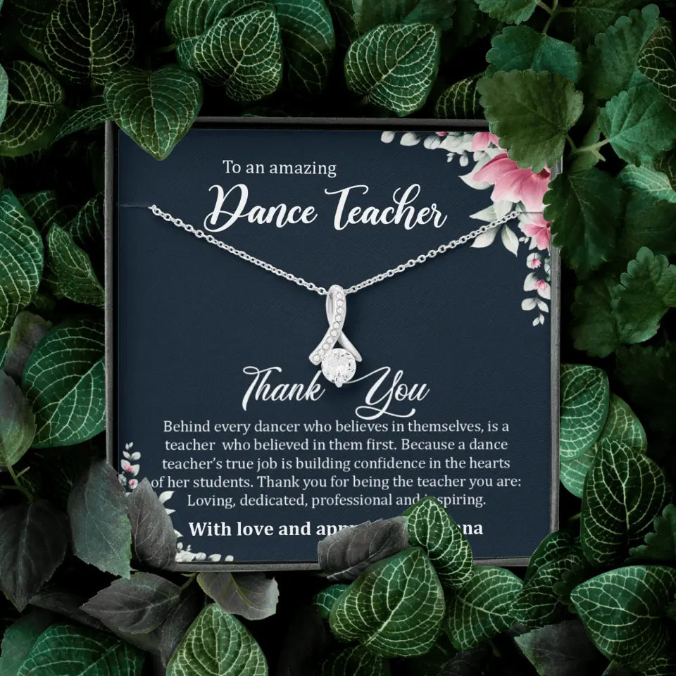 Behind Every Dancer Who Believes In Themselves Personalized Necklace