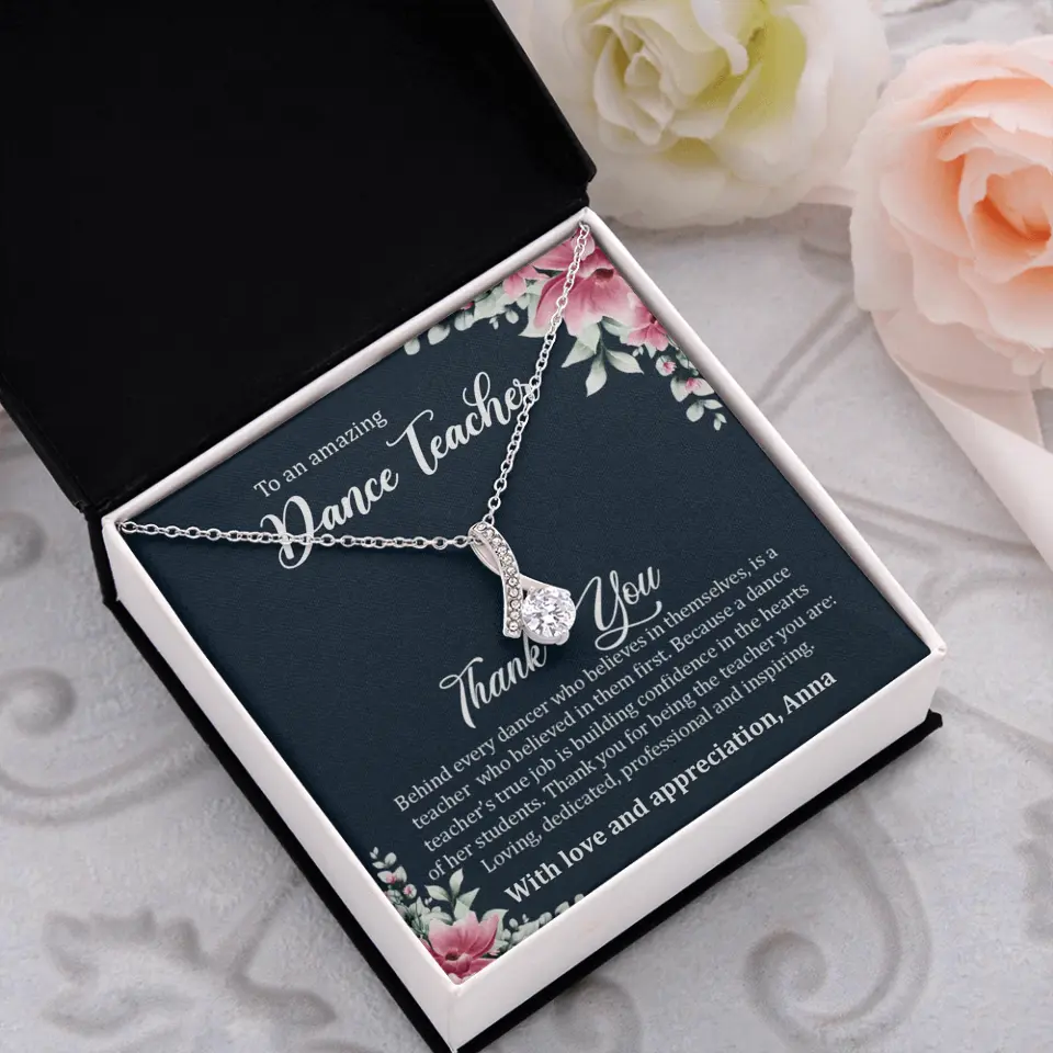 Behind Every Dancer Who Believes In Themselves Personalized Necklace