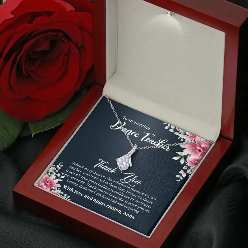 Behind Every Dancer Who Believes In Themselves Personalized Necklace