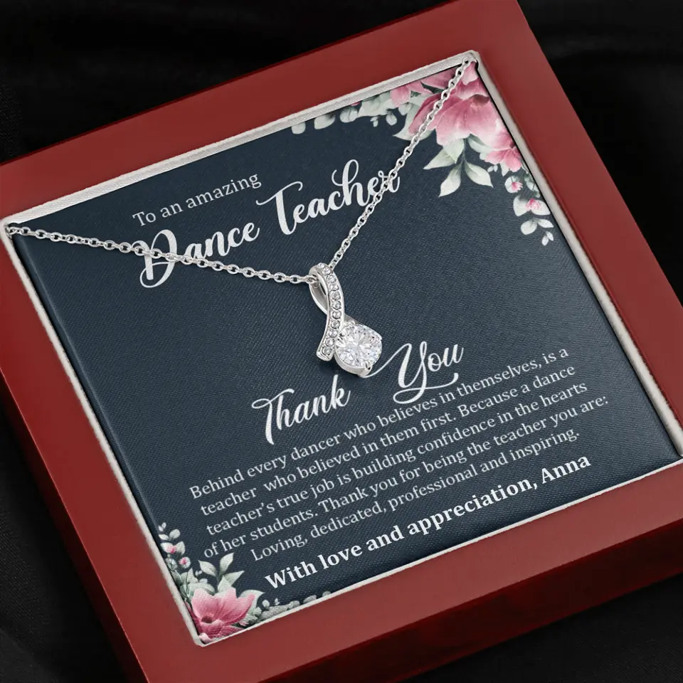 Behind Every Dancer Who Believes In Themselves Personalized Necklace