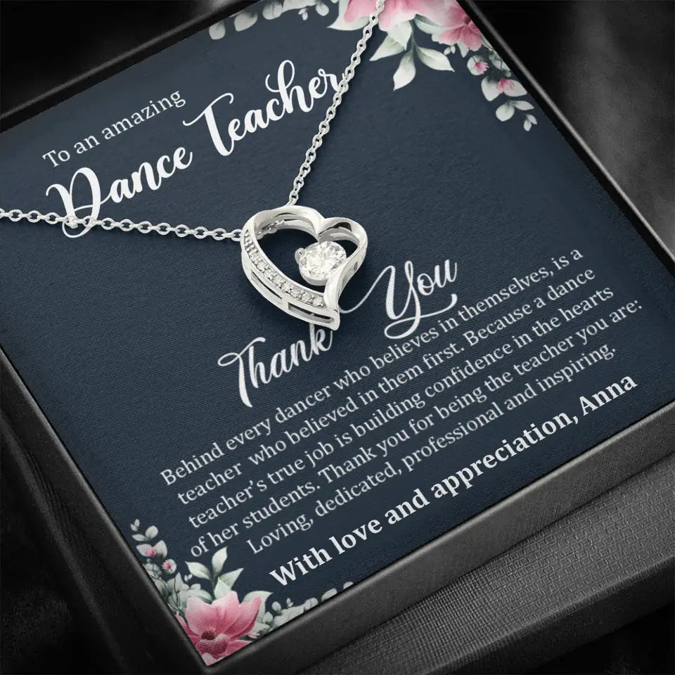 Behind Every Dancer Who Believes In Themselves Personalized Necklace