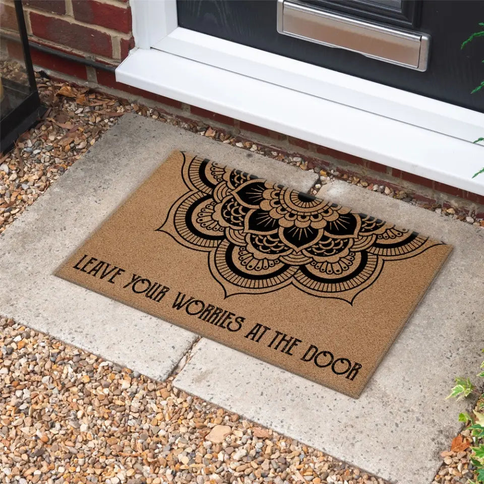 Leave Your Worries At The Door Doormat Gifts For Spiritual People