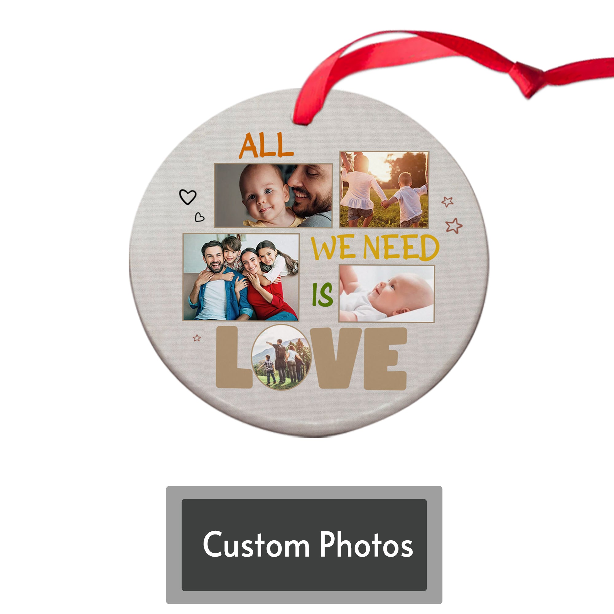 personalized photo memorial christmas ornaments