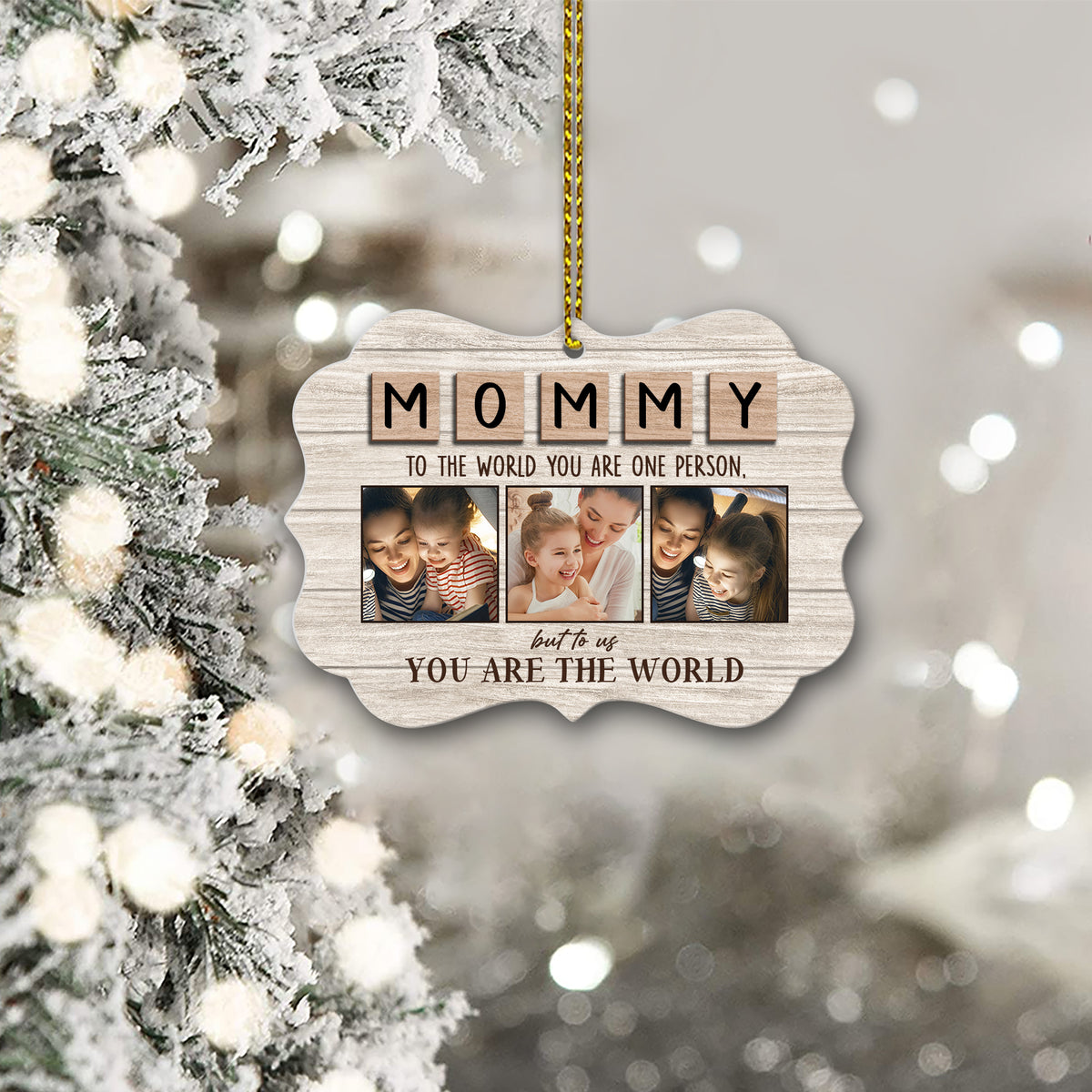 Mom You Are Our World Personalized Ornament