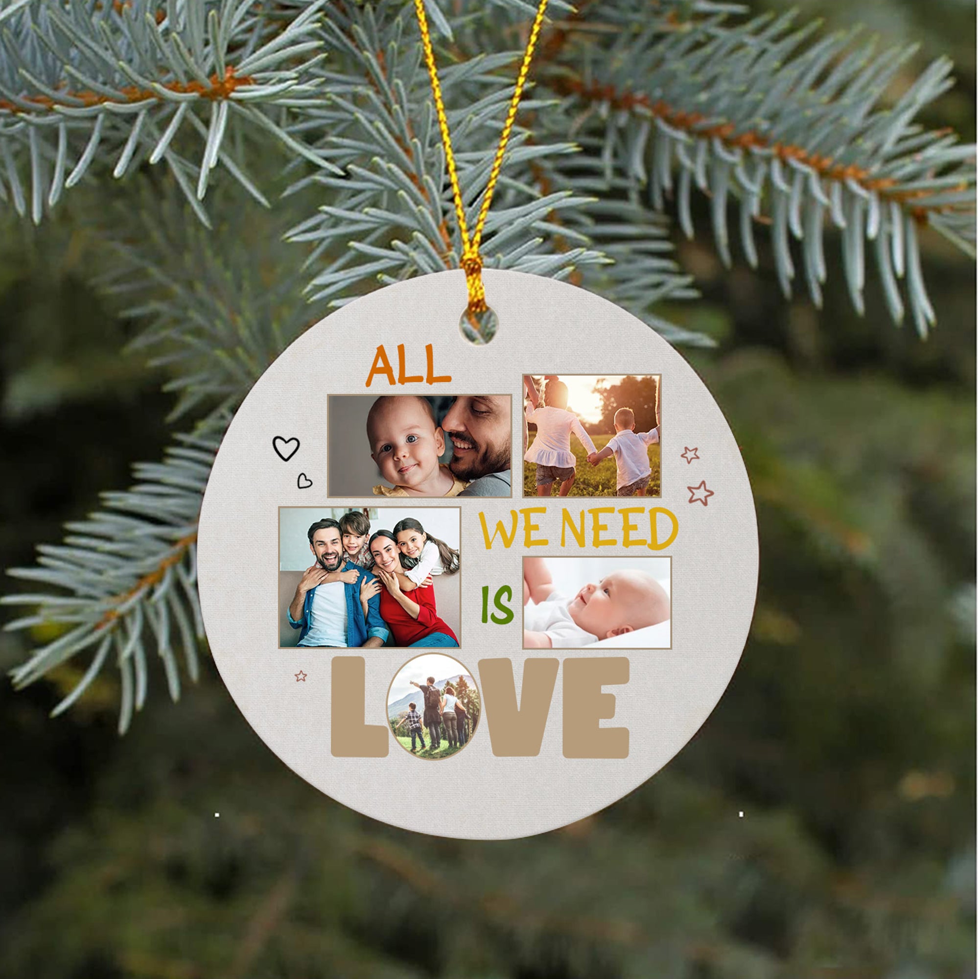 personalized christmas photo ornaments