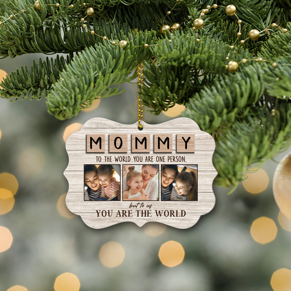 Mom You Are Our World Personalized Ornament