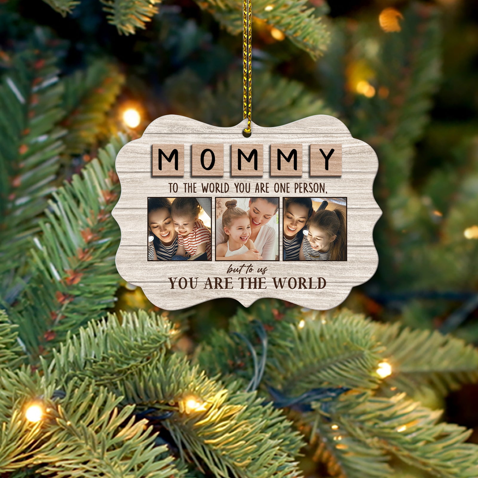 Mom You Are Our World Personalized Ornament