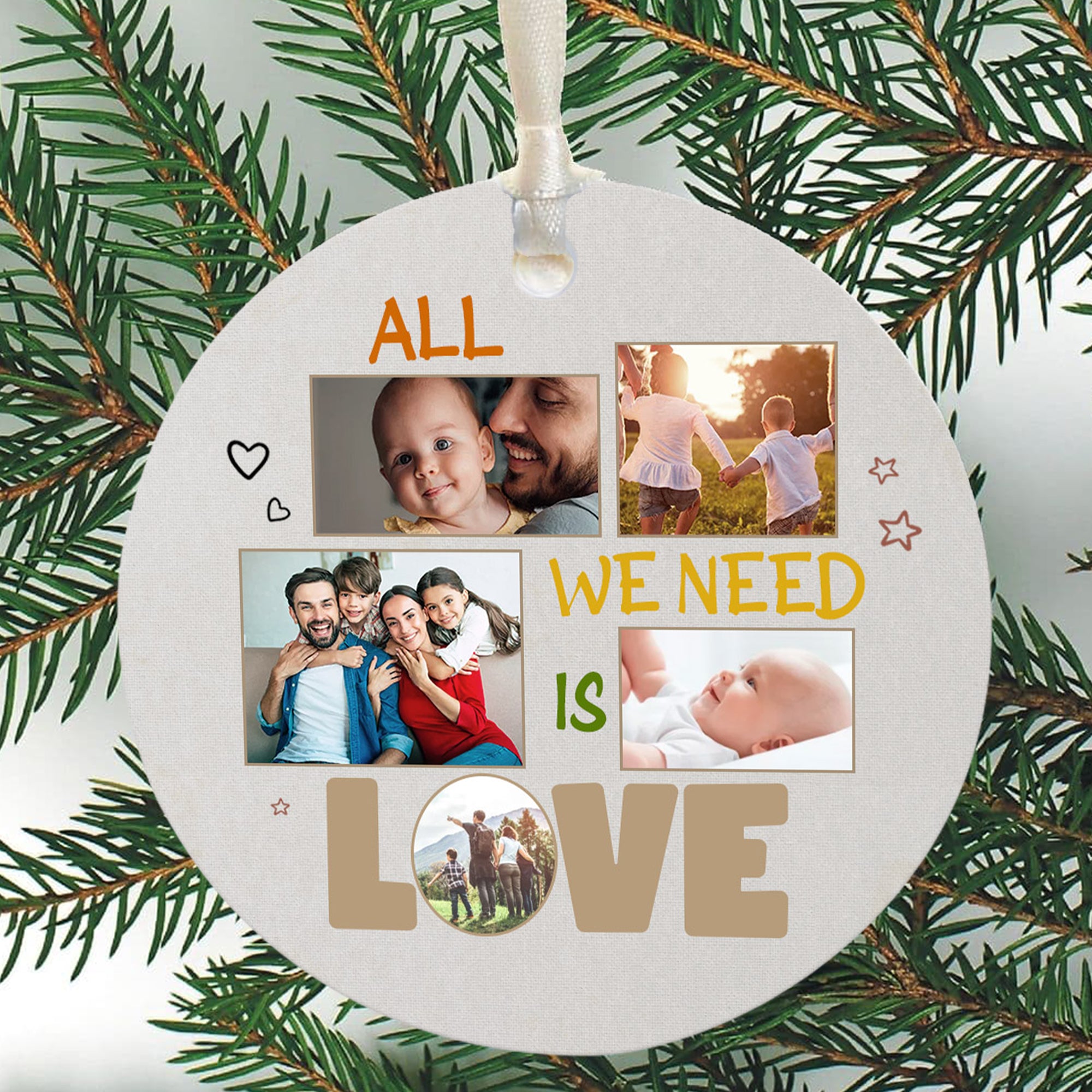 personalized memorial photo christmas ornaments